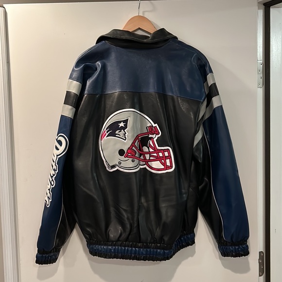 NFL Jackets & Coats Nfl New England Patriots Faux Leather Logo